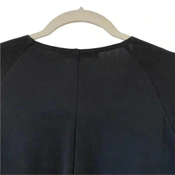 Calvin Klein Francisco Costa Black Dress Size 8 V-Neck Careerwear Office Classic - Picture 8 of 8